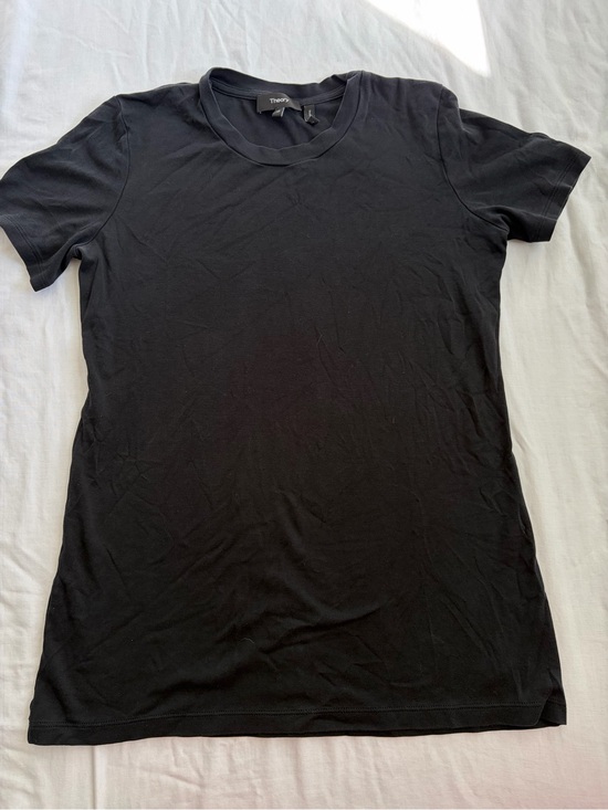Theory Tops - Theory Luxe Pima Cotton "Johnna" Classic Tee in Black